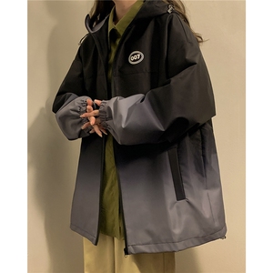 1中性山系防水渐变大码M-5XL夹克女100%聚酯纤维JK77087P85控128图片