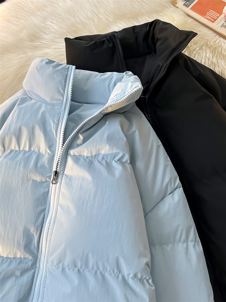 ！2025新款加厚棉服冬季纯色情侣立领棉衣CM88882-P60特,男装棉衣,星座815A