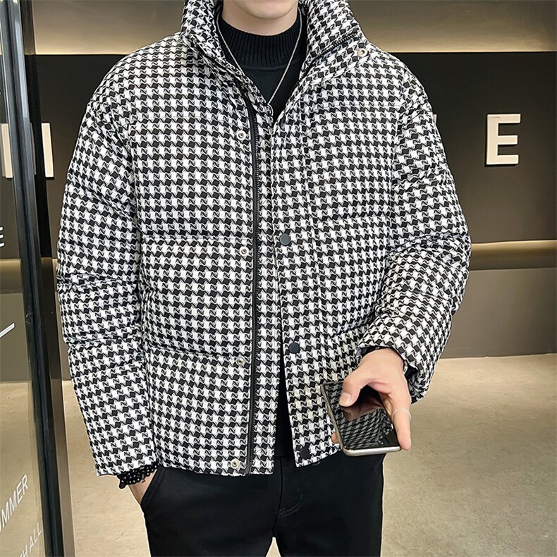 冬季羽绒服男士白鸭绒休闲时尚外套男保暖上衣B317/1825/P185，男装羽绒服，电商B317