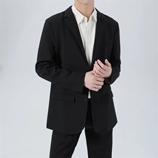 轻商务休闲抗皱免烫小西服男士2026春秋新款宽松简约西装夹克外套，男装夹克，星座506