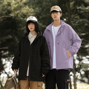 山系机能风连帽秋季潮牌宽松冲锋衣夹克外套男女 2588  TP45图片