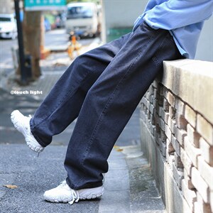 主推！港风休闲老爹宽松直筒男女牛仔裤X715  NZ013 P45控68图片