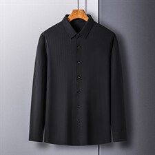 CE826钱塘2020-2春秋薄款商务休闲条纹简约中年男士长袖衬衫P72，男装衬衫，钱塘207-2