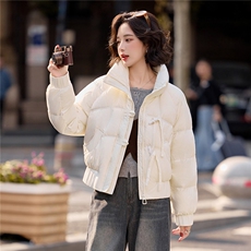 2025年冬季保暖休闲风无帽羽绒厚款，女装羽绒服，红依一坊