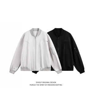 特P75无差价新款时尚美式复古春飞行服外套HJ5752-日系白底