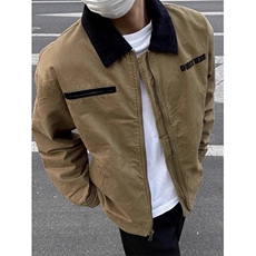 底特律短款外套男款秋季复古哈灵顿工装夹克潮牌棒球服JK886，男装夹克，星座1116A（原606A-3）