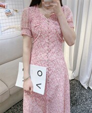 DINOBIENS【现货】夏季新款仙女气质小花连衣裙，女装连衣裙，迪诺比亚