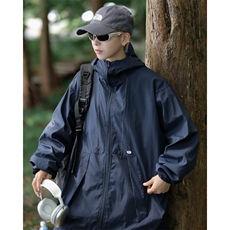 夹克衣男冰丝夏季薄款山系户外机能连帽冲锋衣外套宽松服W9264，男装夹克，星座1116A-1（原606A）