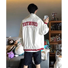 两面穿外套男春秋季设计感小众条纹宽松休闲教练夹克J5306，男装夹克，星座1116A（原606A-3）