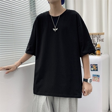 260克新款多色男士情侣款款松潮流半袖青少年圆领短袖JC022P17，男装T恤，星座1905A（原电商B343）