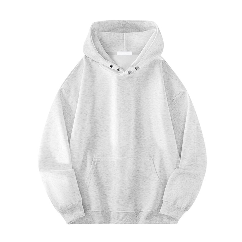 抖音得物品质二开380克全棉秋冬美式宽松两粒扣连帽卫衣CM22，男装卫衣，电商A486-1