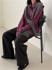 质感衬衣，高级色搭配，其它，素妮