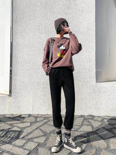 冬装加绒卫裤，女装休闲裤，坚持到底