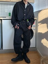 【2025春夏】送腰带定制水洗牛仔长袖夹克连体裤长裤连体衣男，男装夹克，星座112A