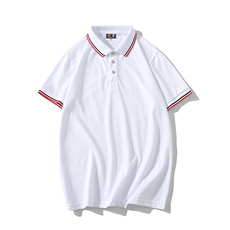 Y050白底平铺跨境外贸大码学生青少年班服polo衫短袖T恤夏季潮男，男装T恤，星座115A(原星座507）