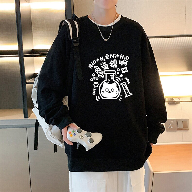 圆领卫衣男超大码胖子肥佬大号长袖t恤S6421-P28,男装T恤,电商A040