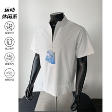 2026夏季新款吸湿排汗迪桑棉短袖T恤男DT6202-特P20建议零售价48，男装T恤，电商A001-1