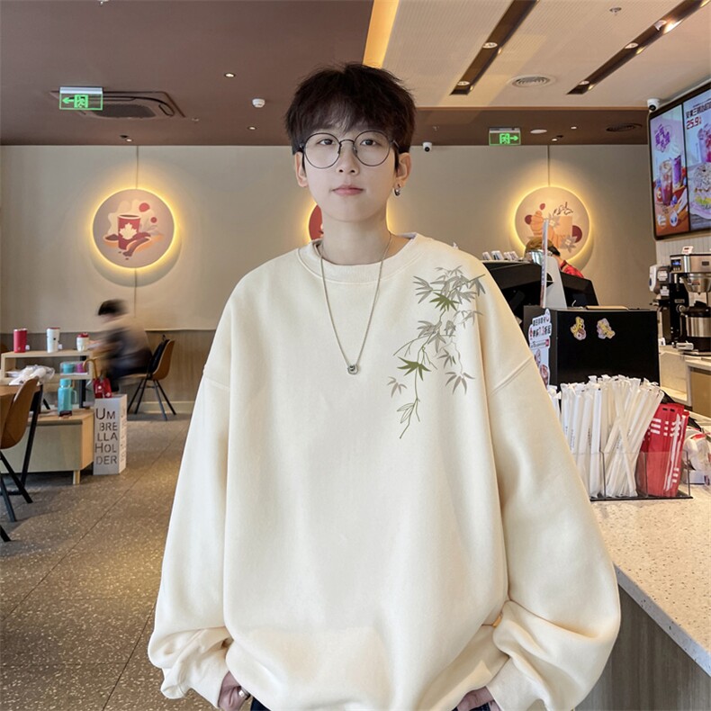 ！圆领卫衣男装港风长袖t恤男外套男WY516-特P23,男装卫衣,电商B371