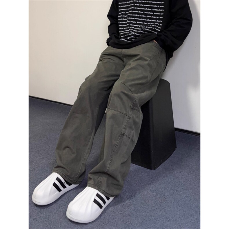 1506-1/K6631/P52军绿色美式伞兵工装裤男款弯刀裤子直筒微喇裤,男装工装外套,星座1506-1