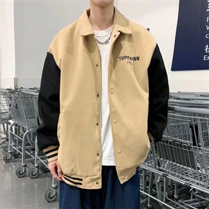复古棒球服外套男女春秋季新款拼接设计感学生夹克ins潮w039-p55，男装夹克，星座1008