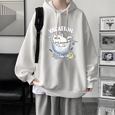 连帽卫衣男大码胖子帽衫大号运动服WY2408-P35，男装卫衣，电商A040