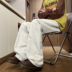 XZ616 春季重磅美式趣味撞色锁眼缉明线打褶休闲裤 K26021 特P45，男装休闲裤，星座512A（原616）