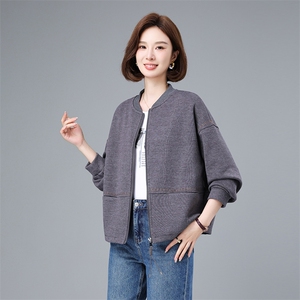 2025春季新款宽松开衫棒球服休闲百搭上衣图片