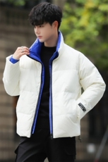 60绒风衣纯色立领情侣学生短款外套羽绒服男，男装羽绒服，星座301D-5(原星座1415）