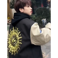 【有货】DJK162-批70自制款重工刺绣棒球服男女春秋新款夹克外套，男装夹克，星座603-2