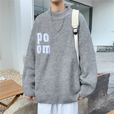 美式圆领毛衣男慵懒风休闲针织衫MY15P43，男装针织衫/毛衣，星座1116-2