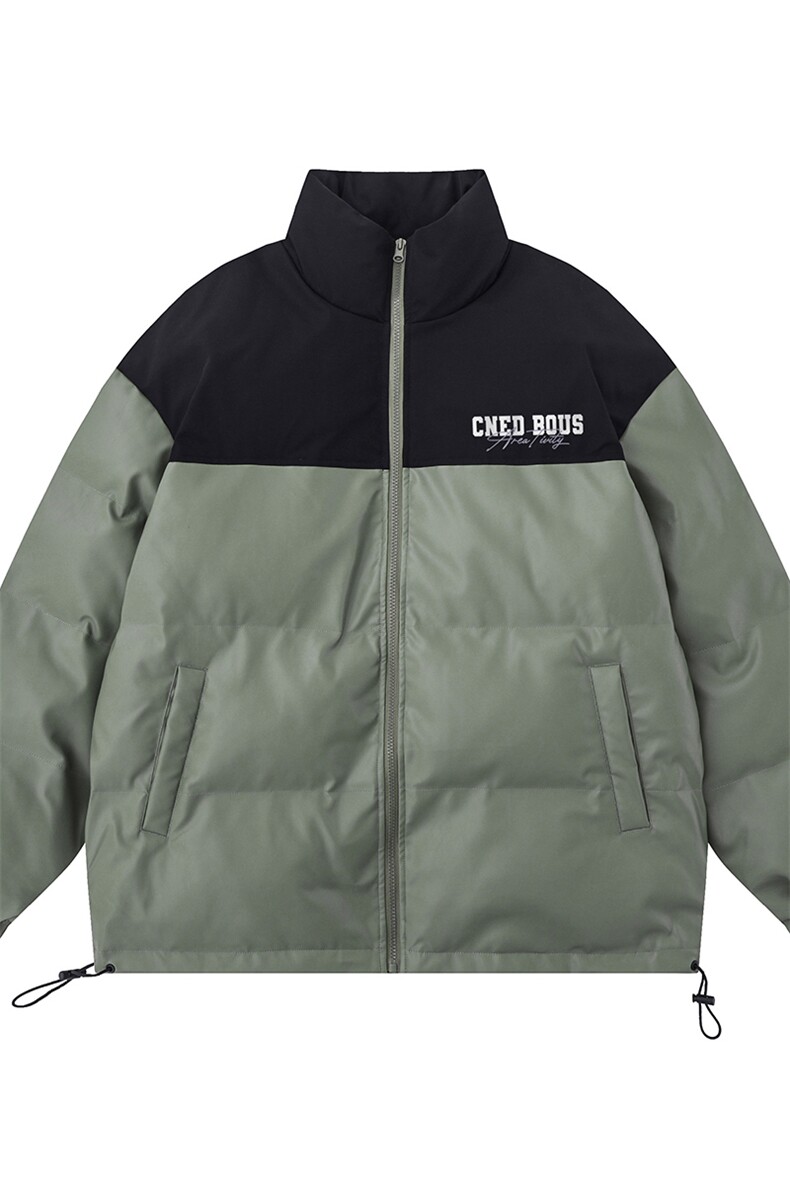 白底23新款冬季时尚百搭宽松PU皮棉服外套MY405P115控158,男装棉衣,电商A247-1