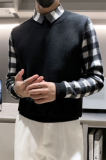 301A-1/M65/P75控95店主风秋冬新款小伙加厚假二件针织毛衣男，男装针织衫/毛衣，星座301A-1