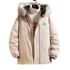 MM48089-P130冬季大毛领衣男士大码加厚袄男服砖墙挂拍，男装棉衣，电商A040A