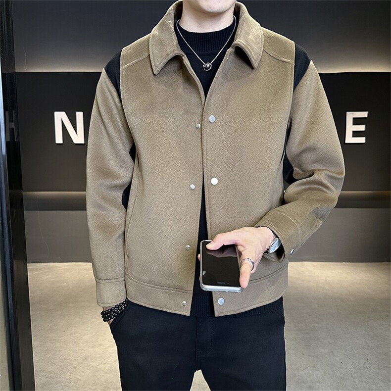 秋冬季新款呢料加厚毛呢外套呢子夹克男2558-P140,男装夹克,电商B321-1