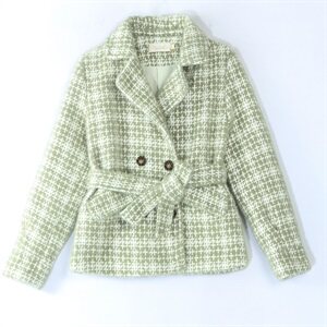 水貂绒短款外套女2024冬装新款韩版修身加厚气质小个子毛呢子上衣，女装毛呢外套，罗得堡