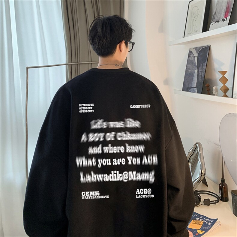 24秋季新款320G华棉圆领卫衣面布棉WH3242-P35控58,男装卫衣,电商B370