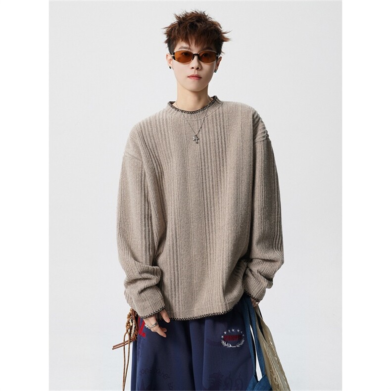 电商DSA028-CX2602特P28新款长袖男t恤内搭男款打底衫上衣，男装T恤，电商A028