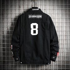 JK616-p45-大量现货牛仔夹克肥仔量足破洞印花大码，男装夹克，星座103A