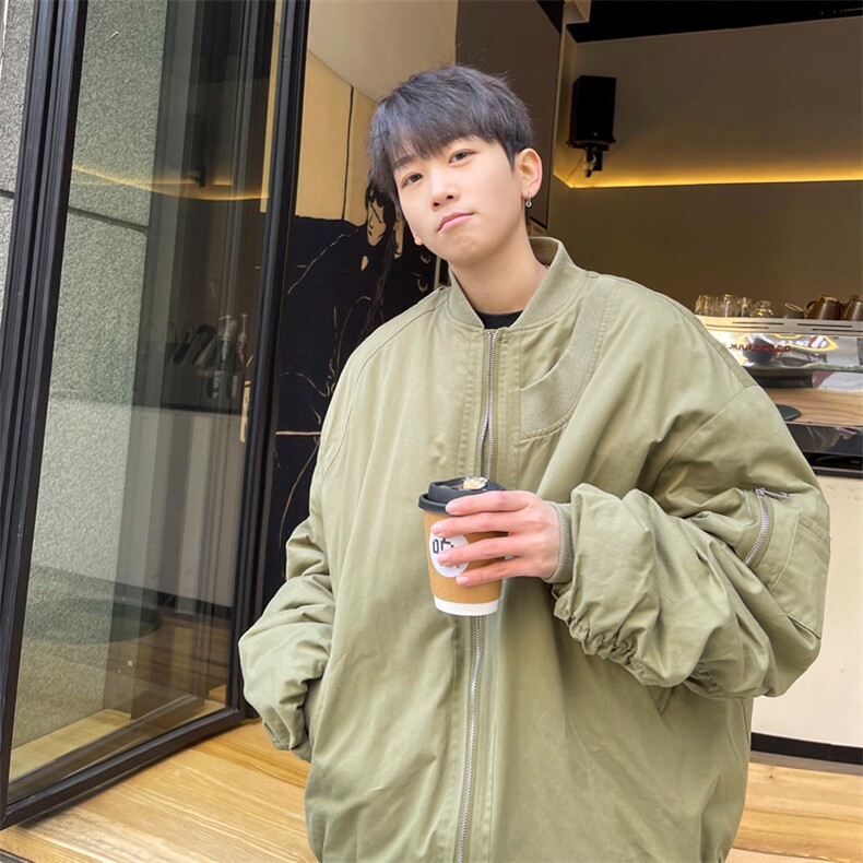 飞行员夹克男解构设计棒球领短外套男CP24-P70,男装夹克,电商B371
