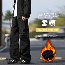 美式机能工装伞兵裤加绒山系户外直筒冲锋裤JRTP10:3059.9，男装工装外套，星座718-1