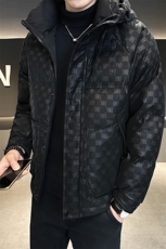 男休闲连帽羽绒服花纹面料面包服A329-TL8566-P205，男装羽绒服，电商A329