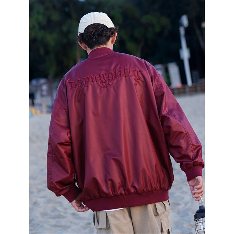纯色刺绣夹克防水棒球服外套X1213-DY148-P75,男装夹克,星座1213