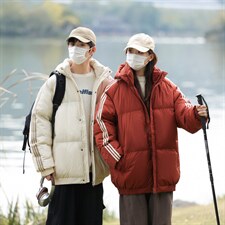 冬季港风三条杠撞色连帽棉衣加绒加厚拼色加厚棉衣外套MY6088P90，男装棉衣，电商A128