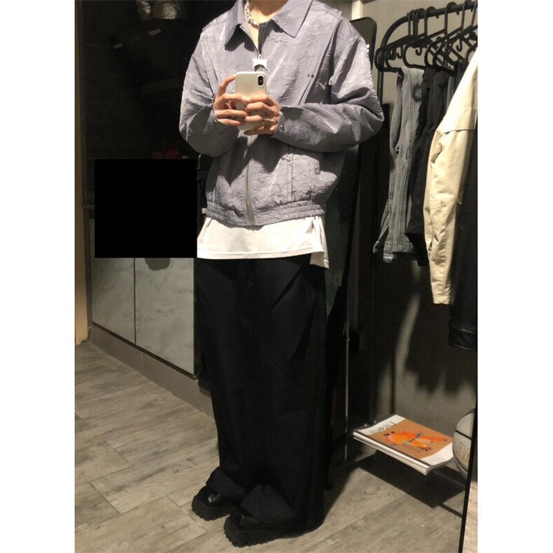 网络图现货柳钉褶皱纹理压花外套设计感潮小众夹克RJ193-P85,男装夹克,星座1005-4