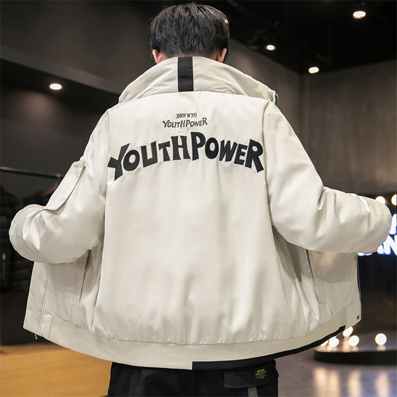 男士立领羽绒服新款潮流冬季休闲上衣中青年加厚保暖男装外套,男装羽绒服,电商B212（原钱塘6029）
