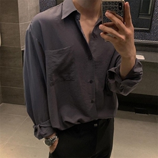 那不勒斯防晒长袖衬衫英伦雅痞男装高级感痞帅CS02-P45，男装衬衫，星座310A-4