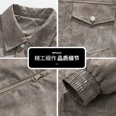美式工装风宽松外套男款2025秋季cleanfit翻领夹克上衣Q5556-P78，男装夹克，星座610（原A335）