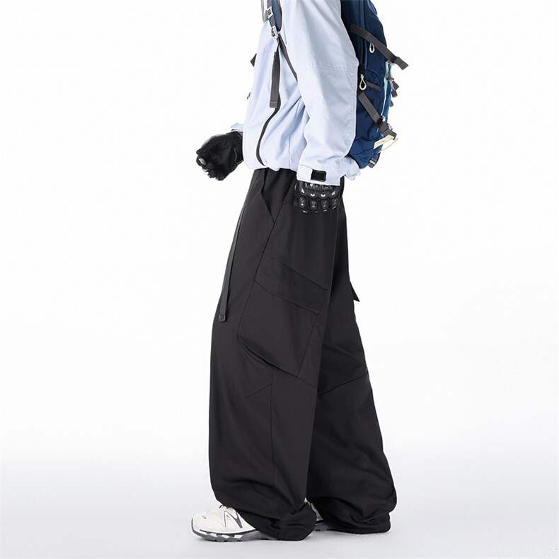 春款美式抽绳伞兵工装裤男女复古宽松休闲速干裤K0266-P52,男装工装外套,星座308B-2