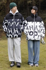 新款冬季棉衣潮牌字母羽绒棉服情侣加厚棉袄外套A436-5971-P115，男装棉衣，电商A436