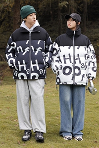 新款冬季棉衣潮牌字母羽绒棉服情侣加厚棉袄外套 A436-5971-P115图片